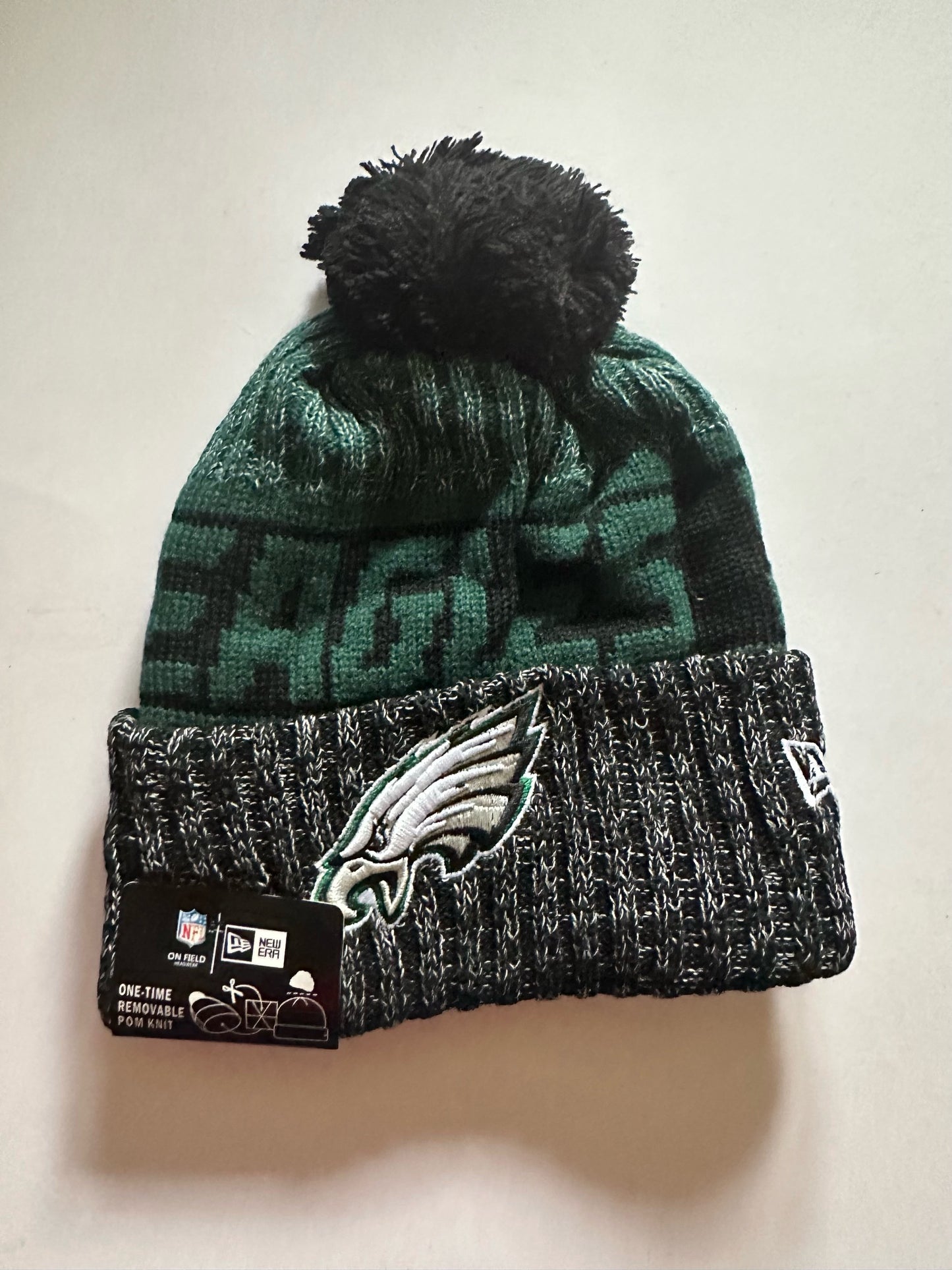 Philadelphia Eagles NFL Bobble Beanie Multi Colour With Tags on