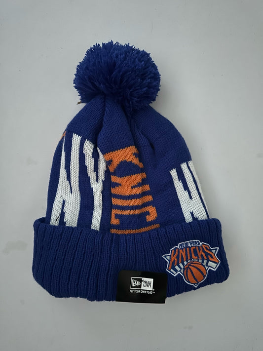 New York Knicks NBA Bobble Beanie Multi Colour With Tags on