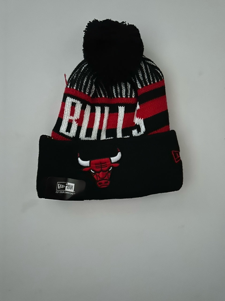 Chicago Bulls NBA Bobble Beanie Multi Colour With Tags on