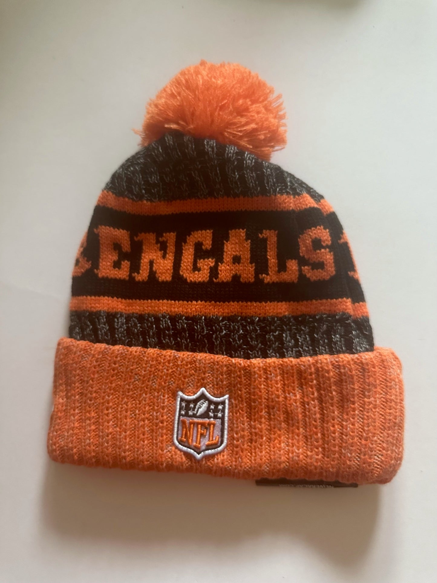 Cincinnati Bengals NFL Bobble Beanie Multi Colour With Tags on