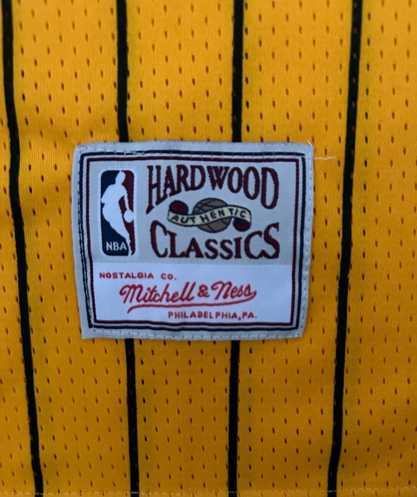 Indiana Pacers NBA Hardwood Classics Basketball Vest Large Miller 31 Yellow