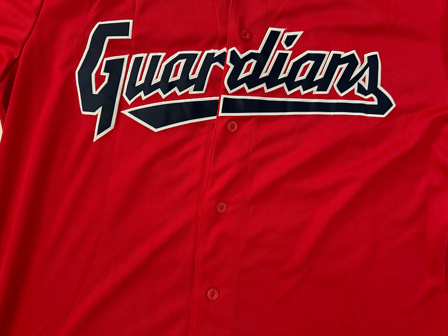 Cleveland Guardians MLB Baseball Shirt Large Kluber 28 Red