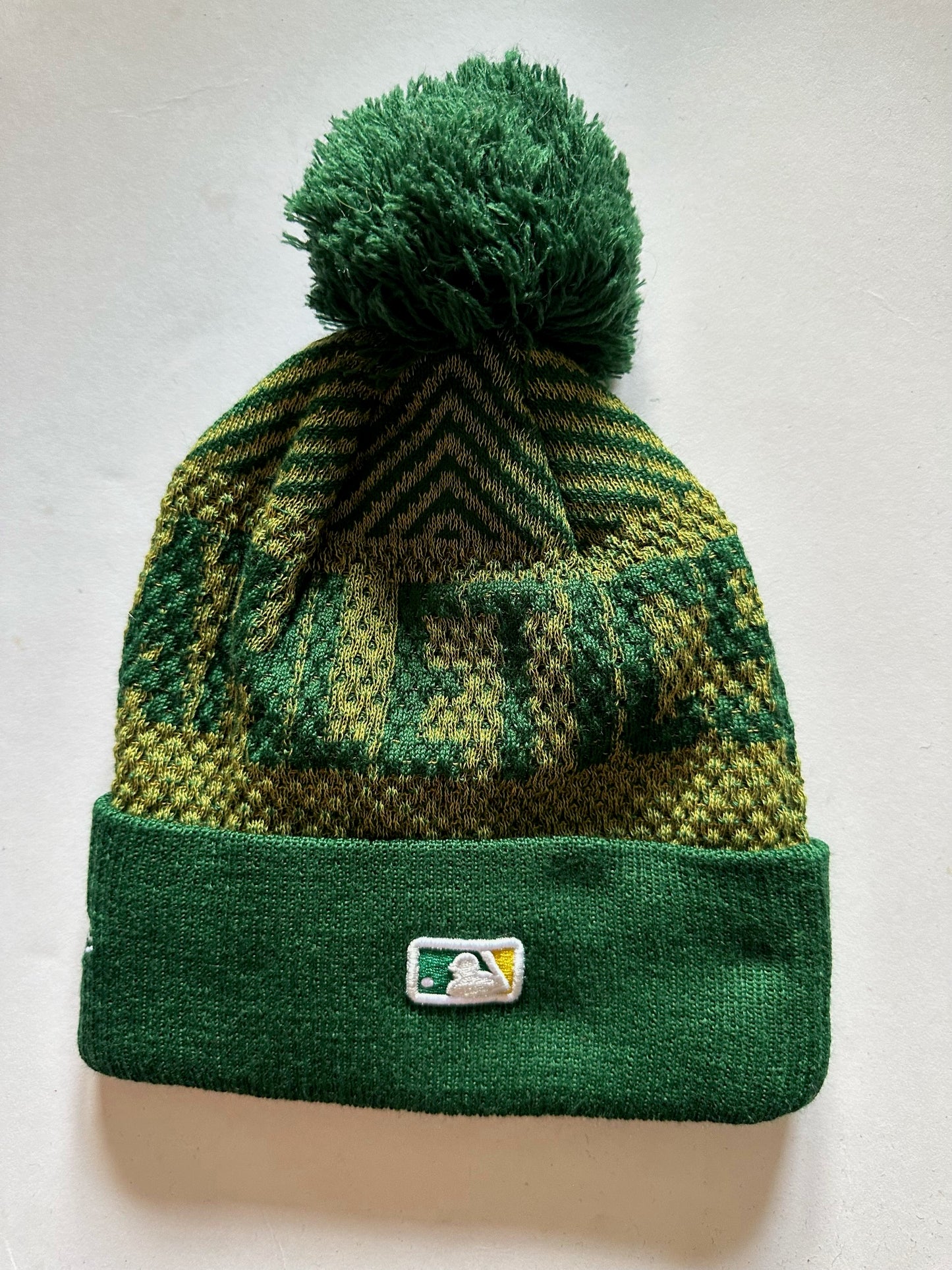Oakland A's Athletics MLB Bobble Beanie Multi Colour With Tags on