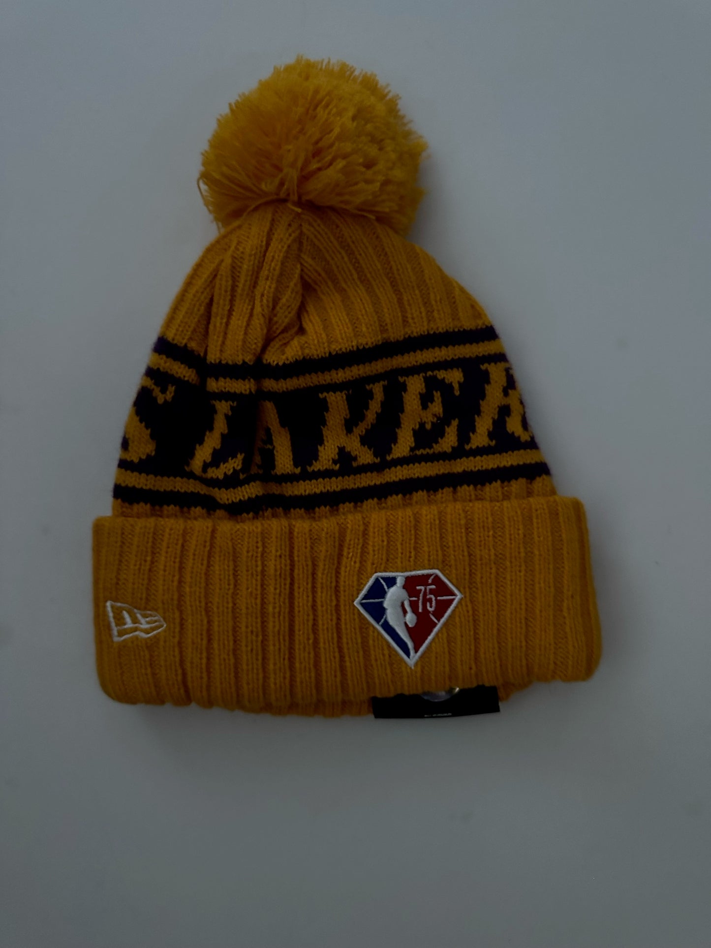 Los Angeles LA Lakers NBA Bobble Beanie Multi Colour With Tags on