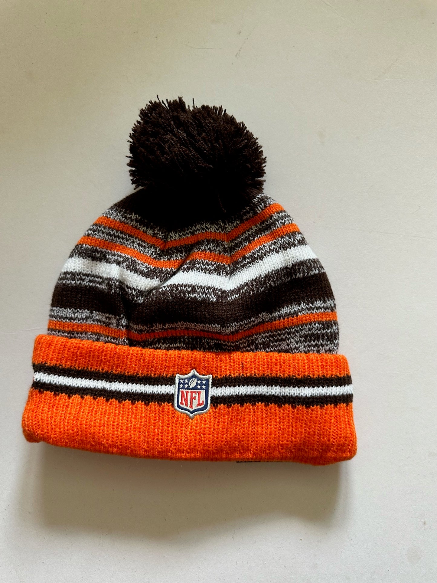 Cleveland Browns NFL Bobble Beanie Multi Colour With Tags on