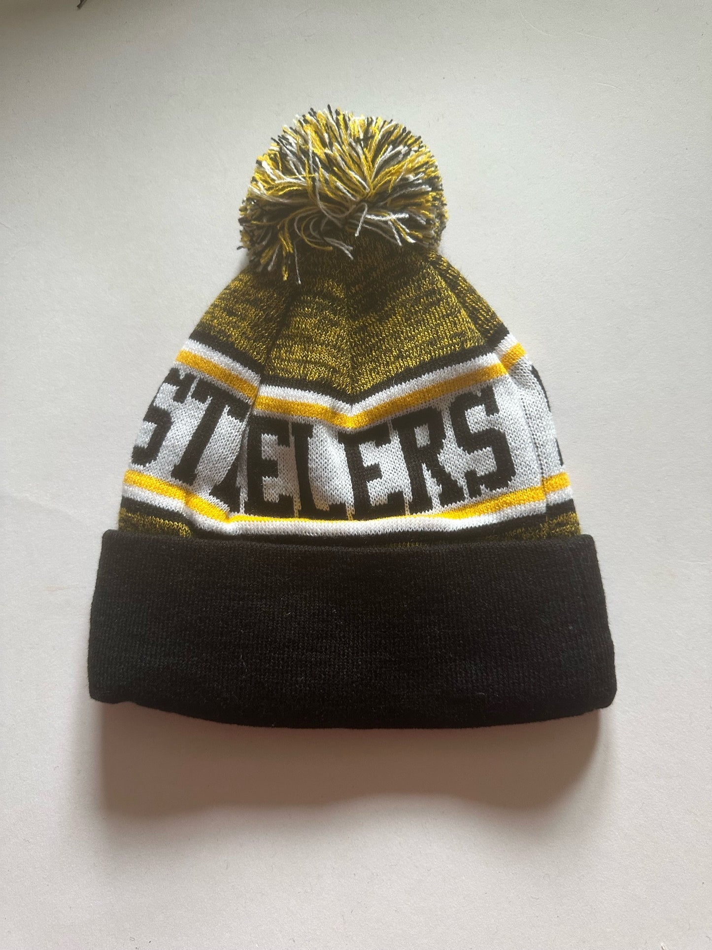 Pittsburgh Steelers NFL Bobble Beanie Multi Colour With Tags on