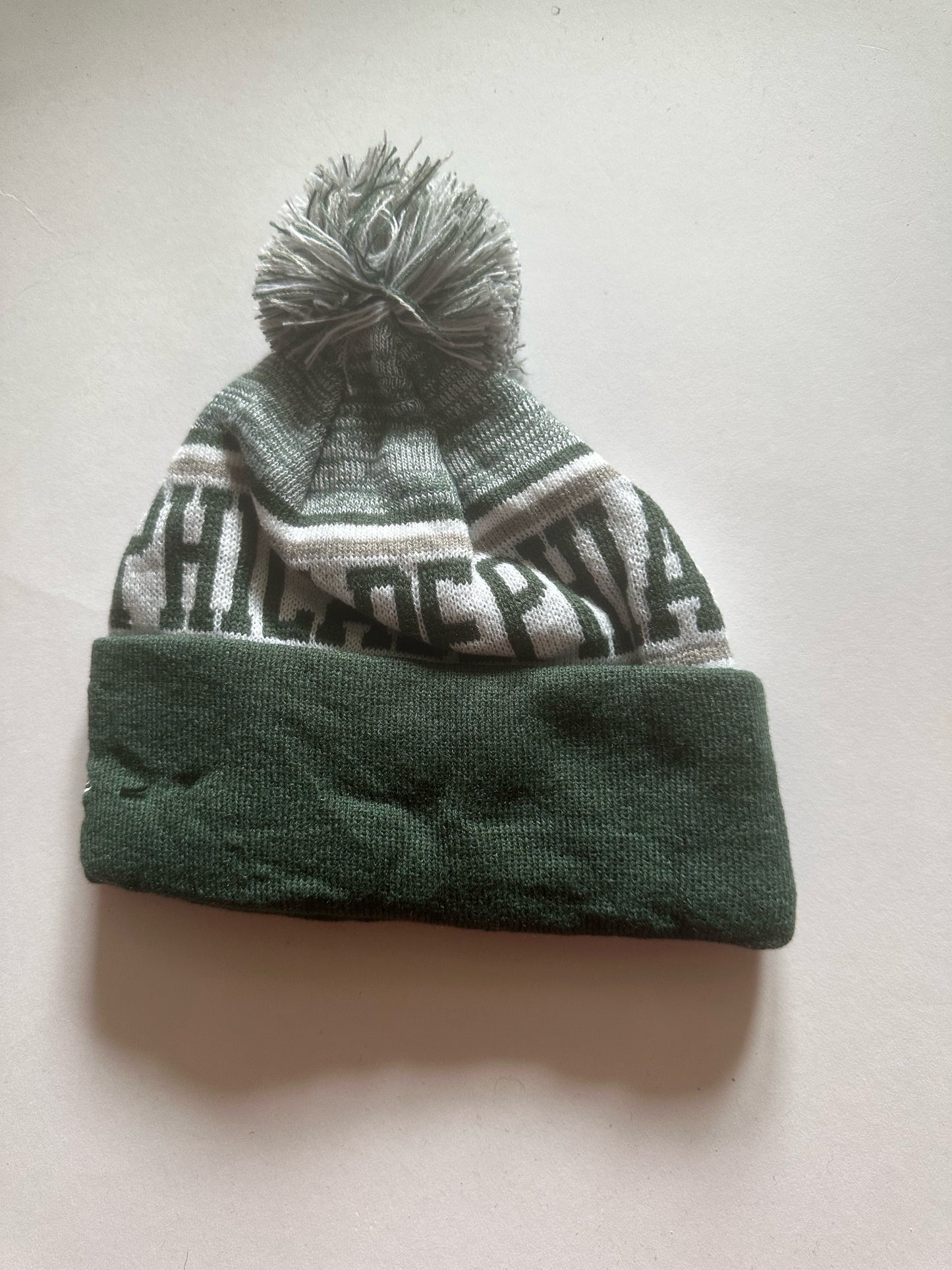 Philadelphia Eagles NFL Bobble Beanie Multi Colour With Tags on