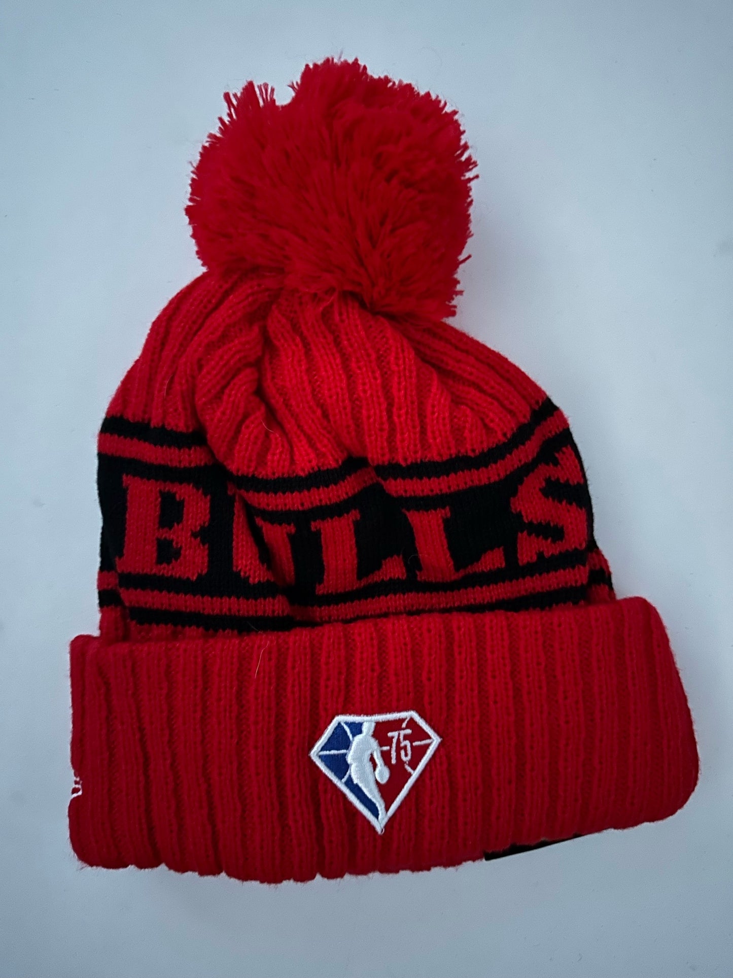 Chicago Bulls NBA Bobble Beanie Multi Colour With Tags on