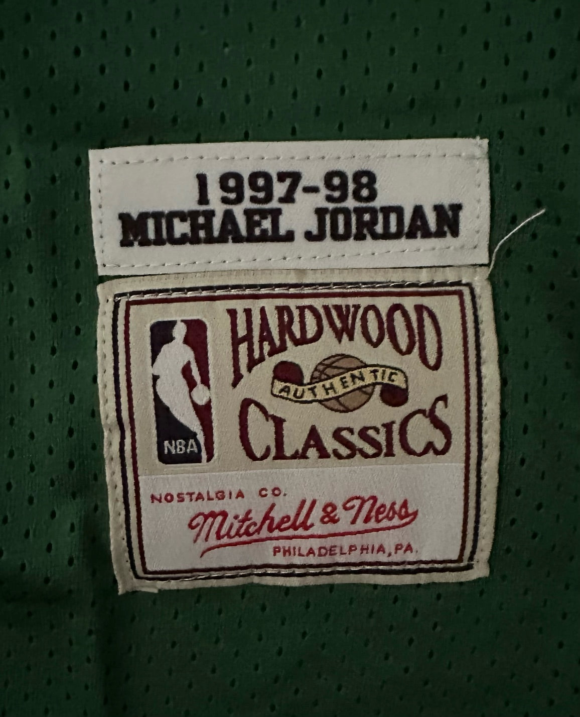 Chicago Bulls NBA Hardwood Classics Jordan Basketball Vest Large 23 Green