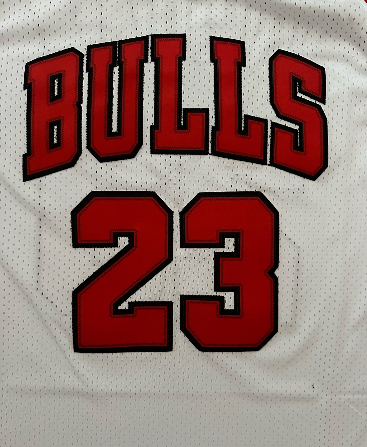 Chicago Bulls NBA Hardwood Classics Basketball Vest Large Jordan 23 White