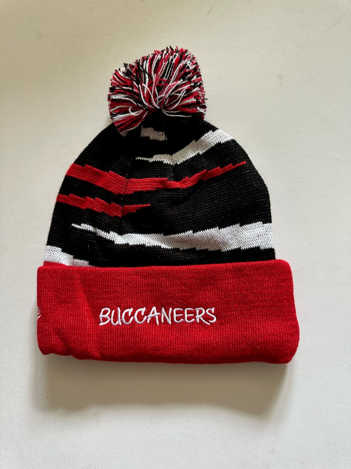 Tampa Bay Buccaneers NFL Bobble Beanie Multi Colour With Tags on