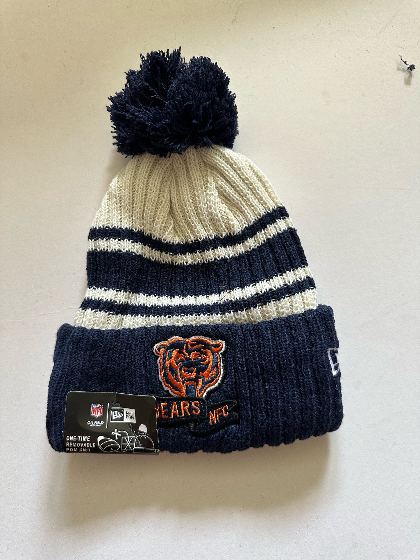 Chicago Bears NFL Bobble Beanie Multi Colour With Tags on