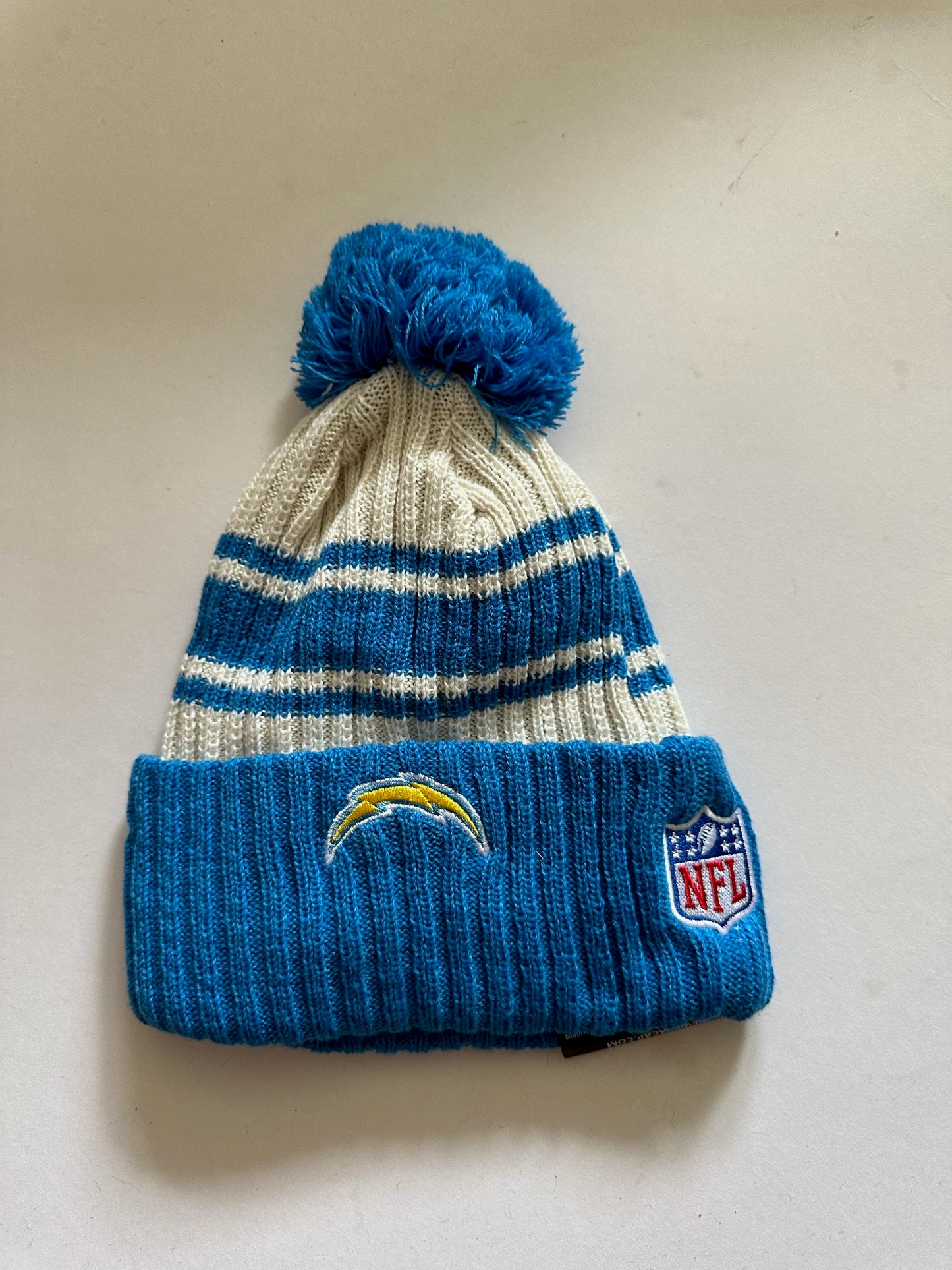 Los Angeles Chargers NFL Bobble Beanie Multi Colour With Tags on