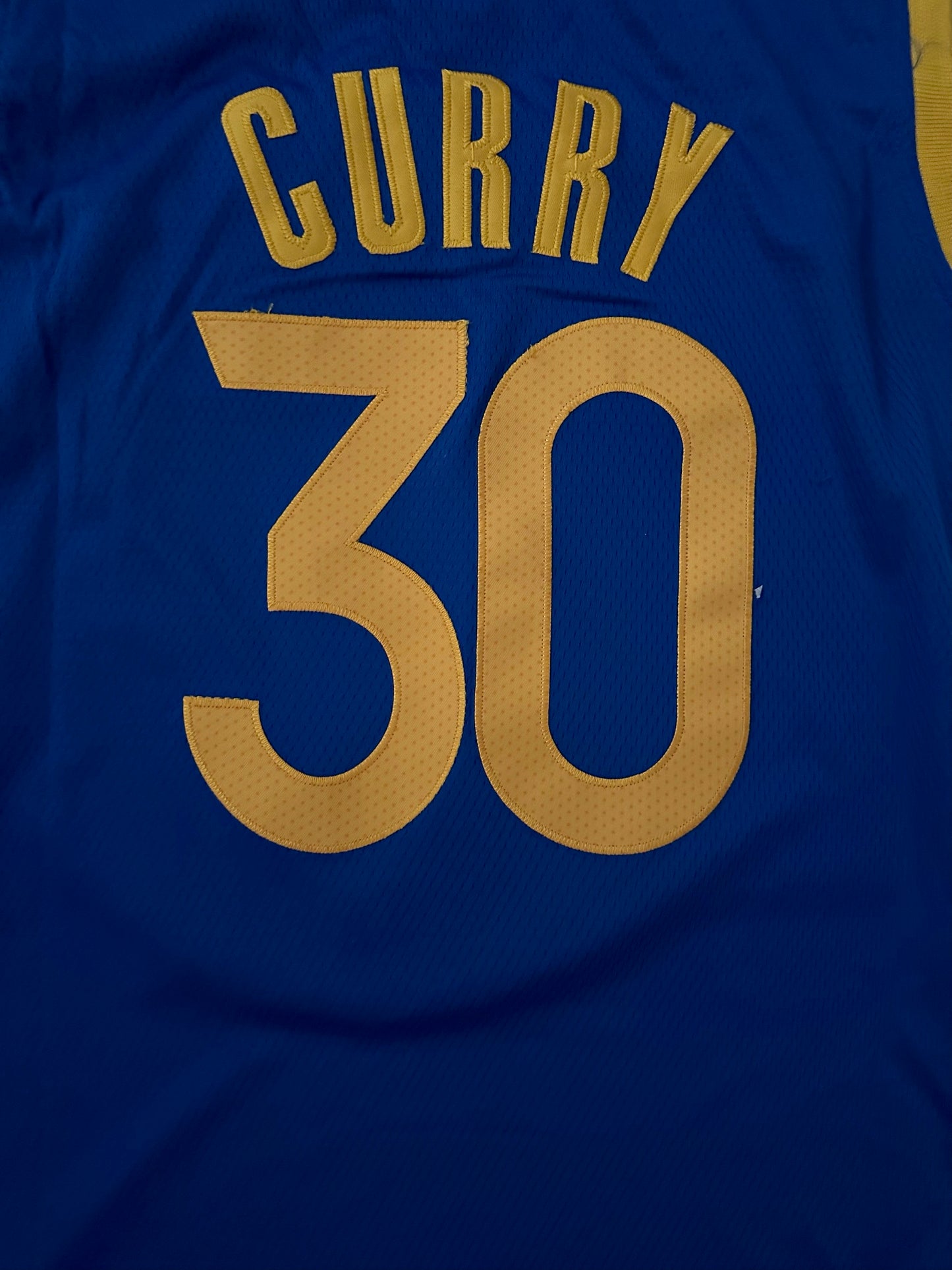 Golden State Warriors NBA Basketball Vest Large Curry 30 Blue