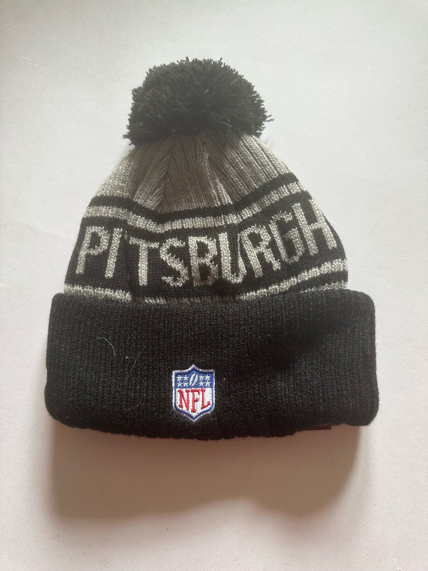 Pittsburgh Steelers NFL Bobble Beanie Multi Colour With Tags on