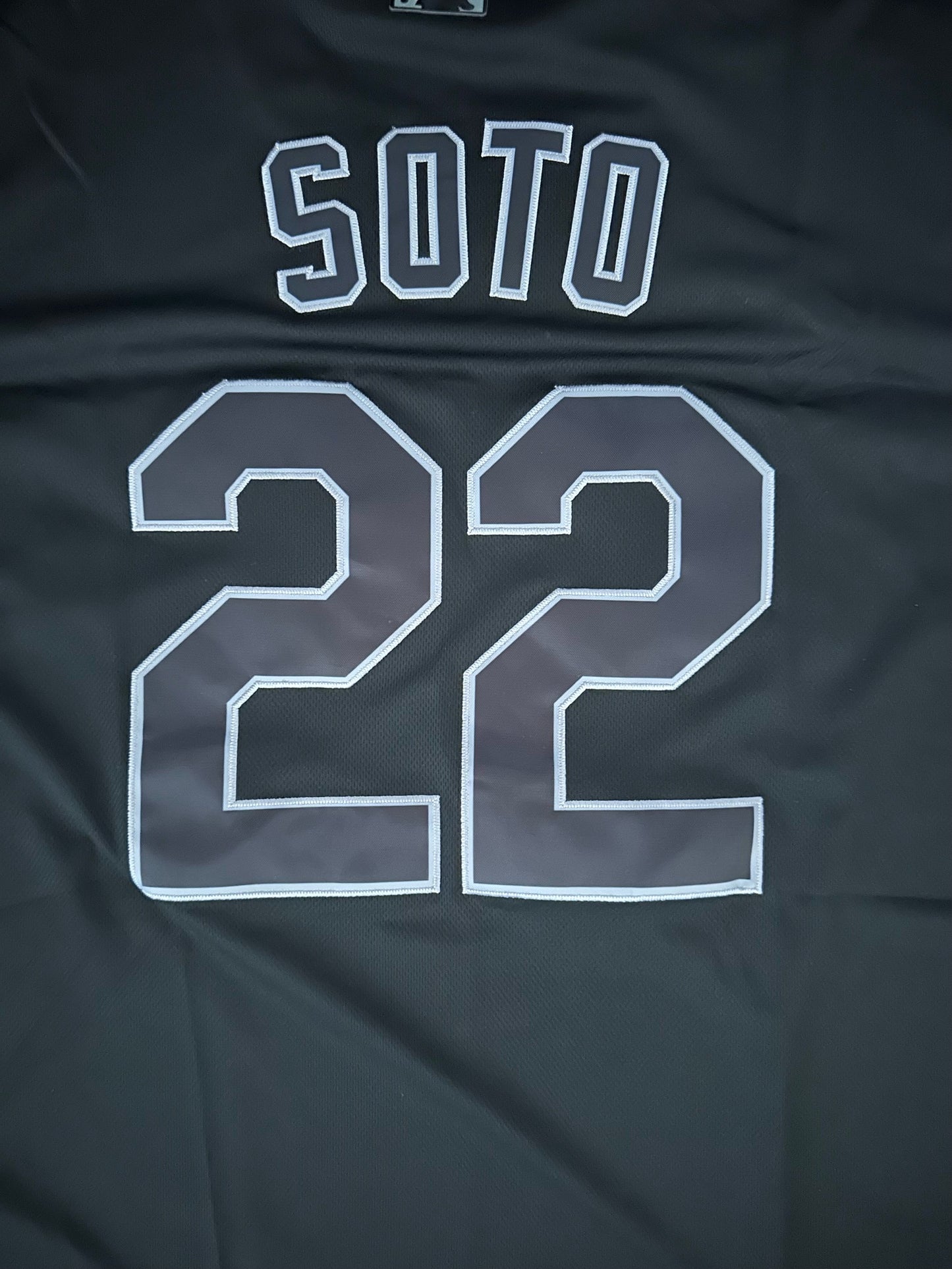 New York Yankees MLB Baseball Shirt Large Soto 22 Black