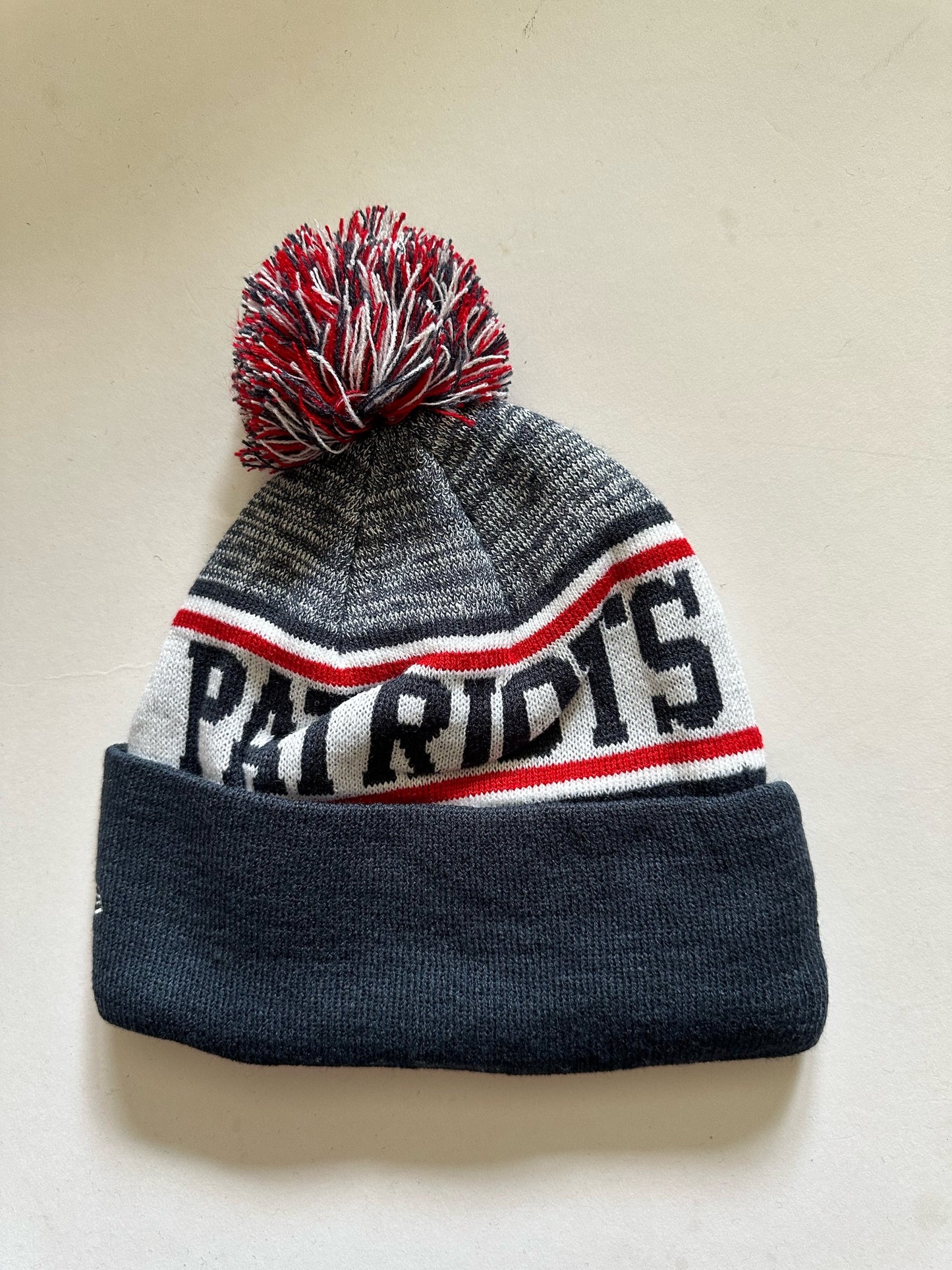 New England Patriots NFL Bobble Beanie Multi Colour With Tags on