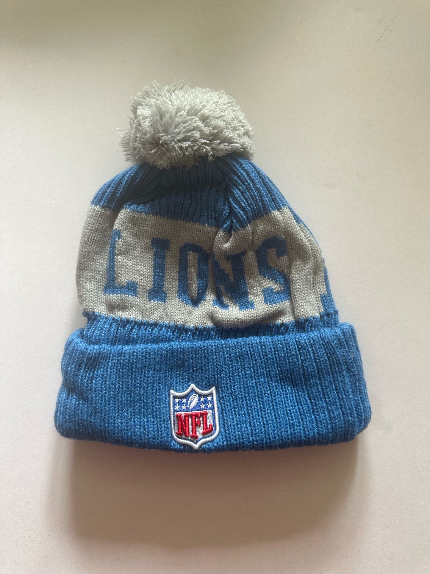 Detroit Lions NFL Bobble Beanie Multi Colour With Tags on