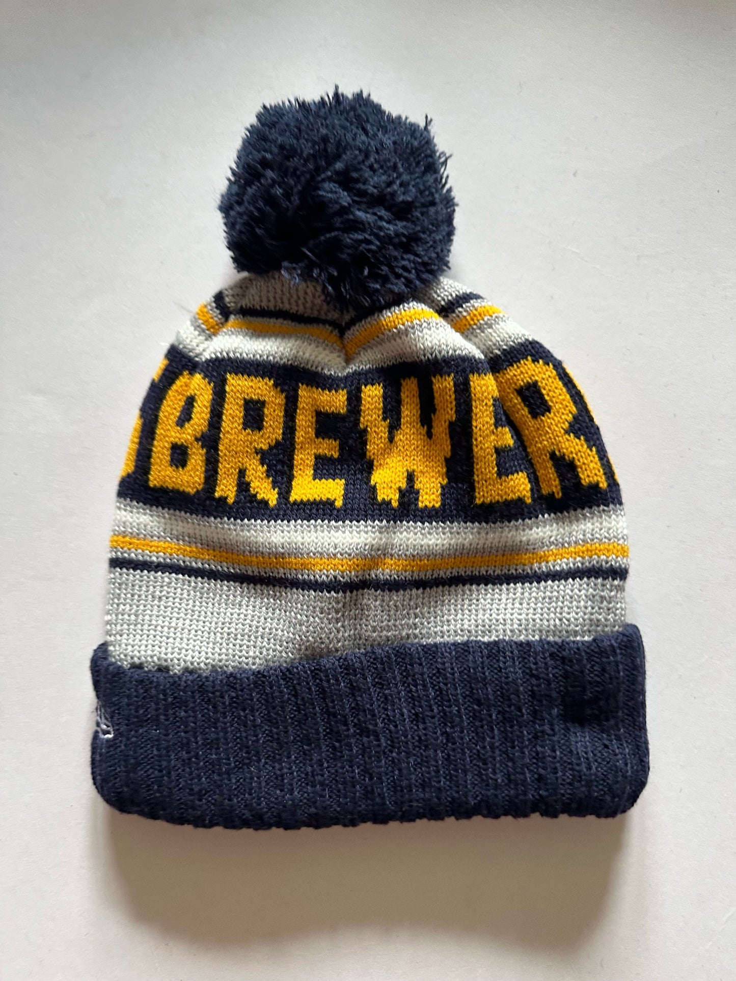 Milwaukee Brewers MLB Bobble Beanie Multi Colour With Tags on
