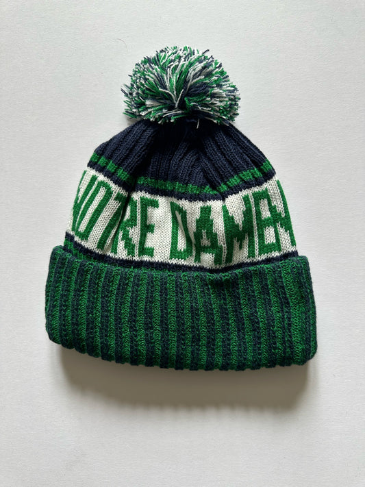 Notre Dame Fighting Irish NCAA Bobble Beanie Multi Colour Tags on