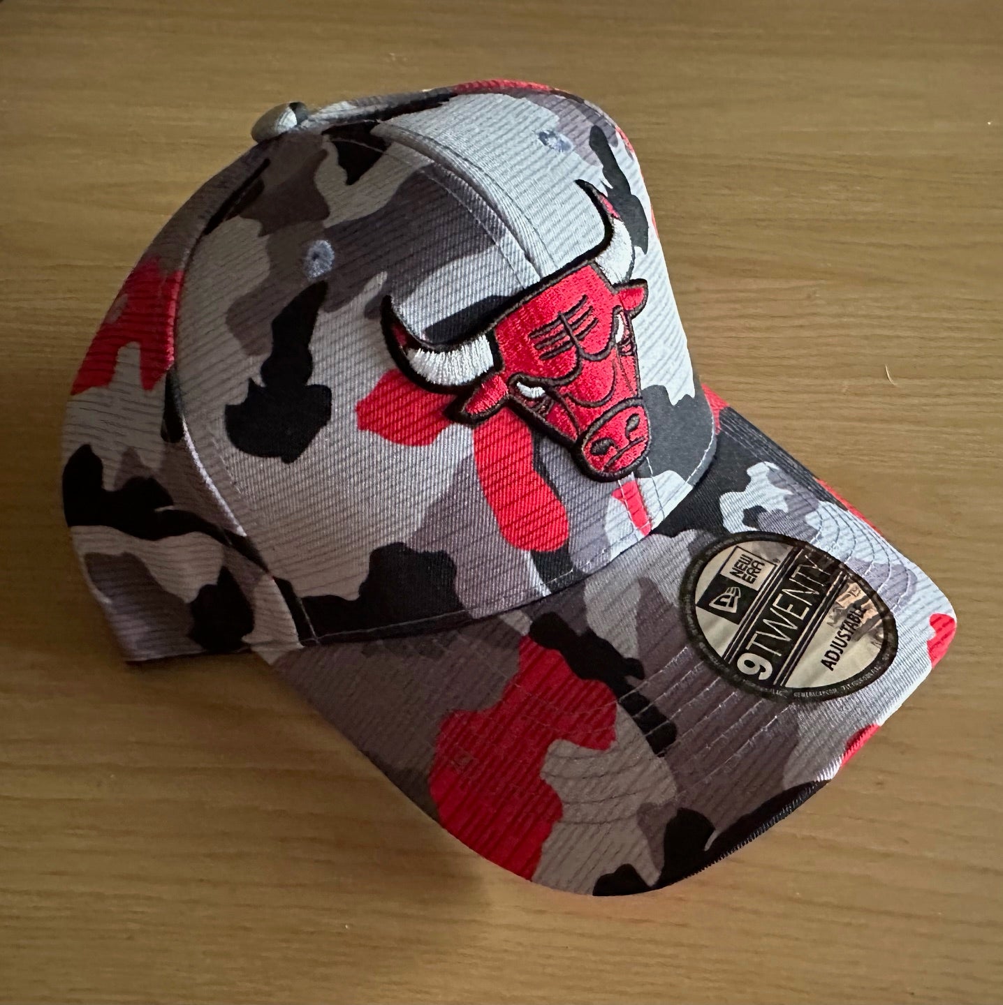 Chicago Bulls NBA Camo Baseball Cap Multicolour New With Sticker