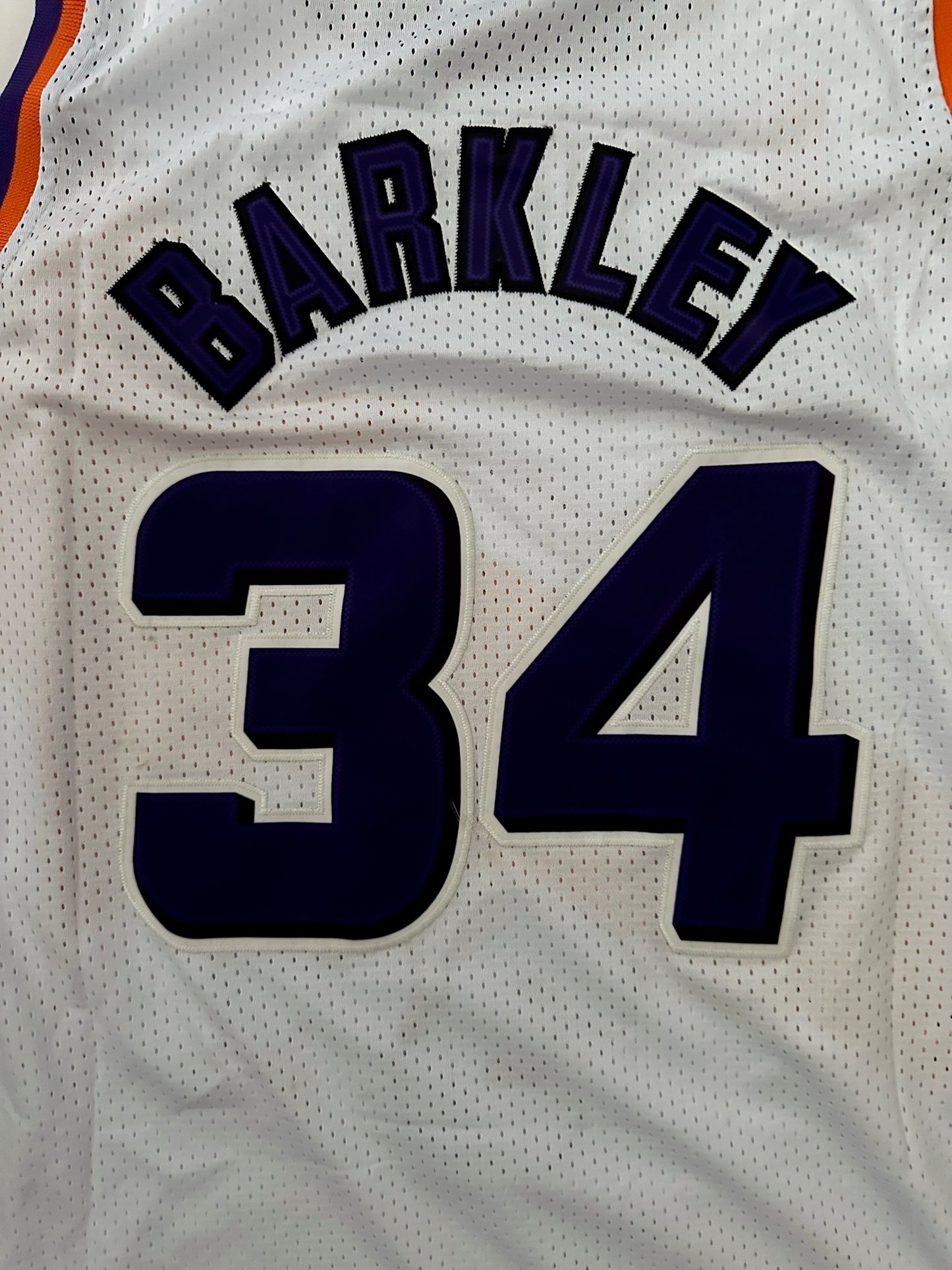 Phoenix Suns NBA Hardwood Classics Basketball Vest Large Barkley 34 White