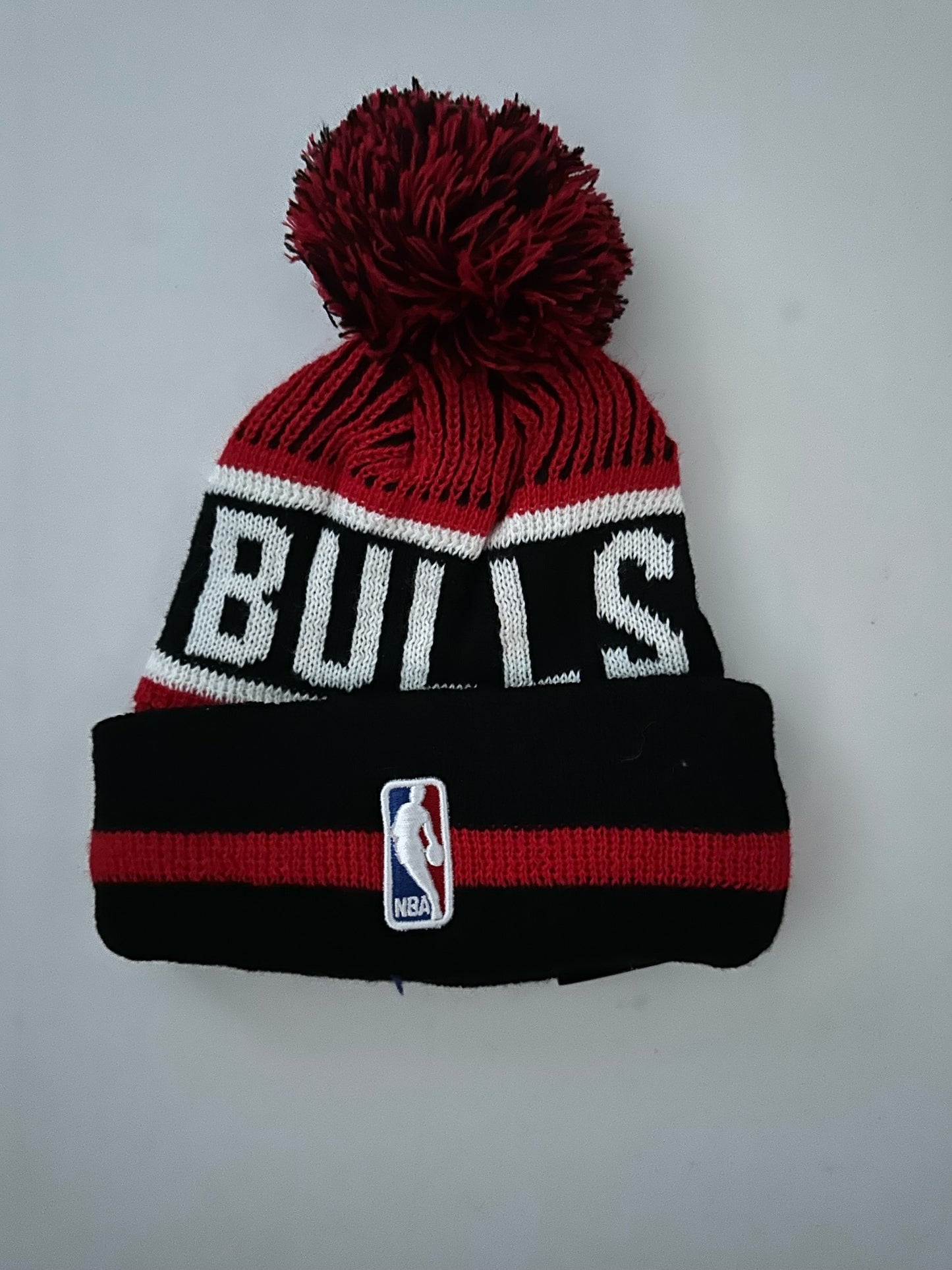 Chicago Bulls NBA Bobble Beanie Multi Colour With Tags on