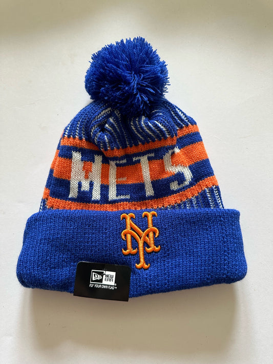 New York Mets MLB Bobble Beanie Multi Colour With Tags on