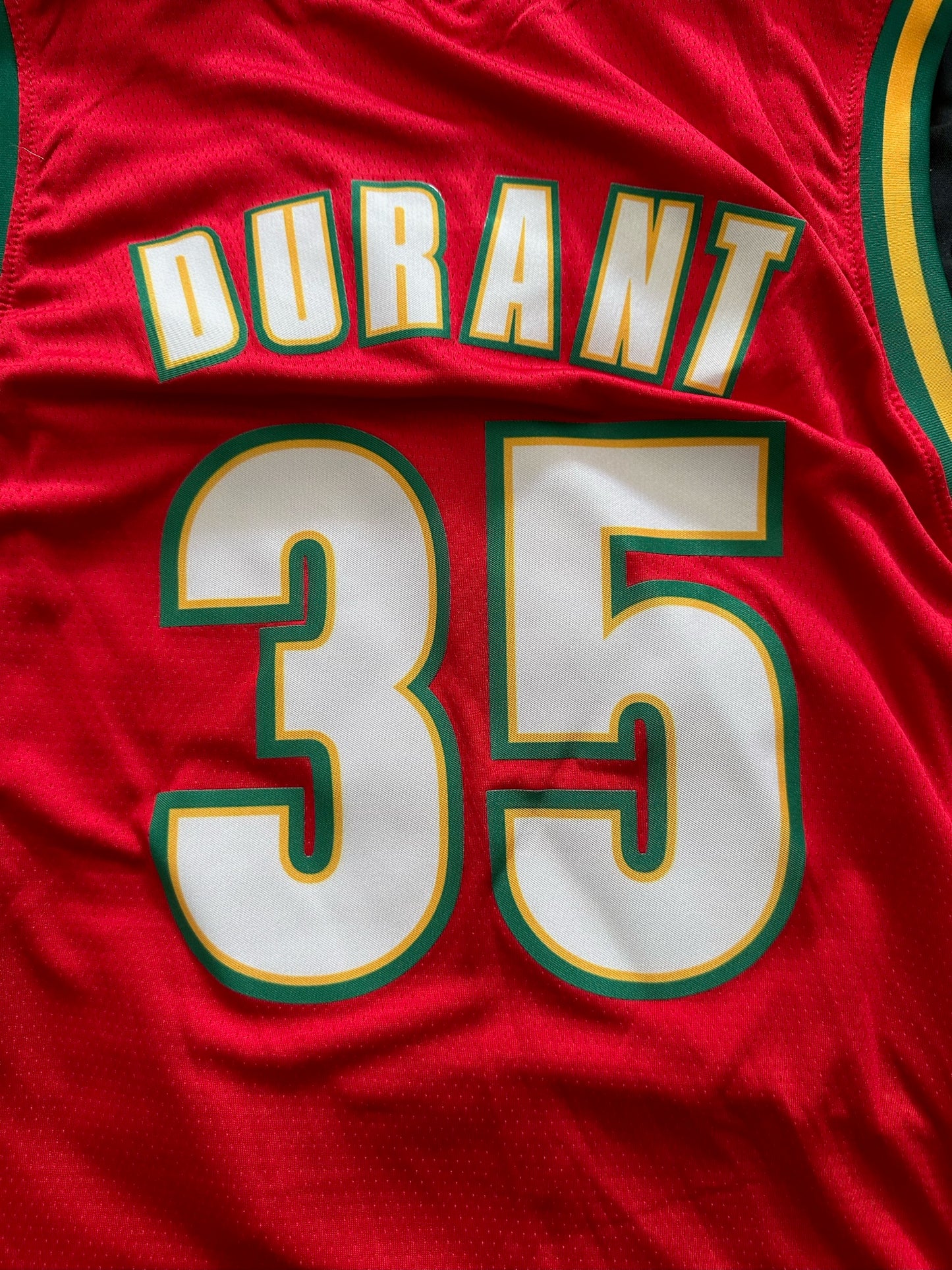 Retro Hardwood Classics Seattle Supersonics Durant Basketball Vest Large