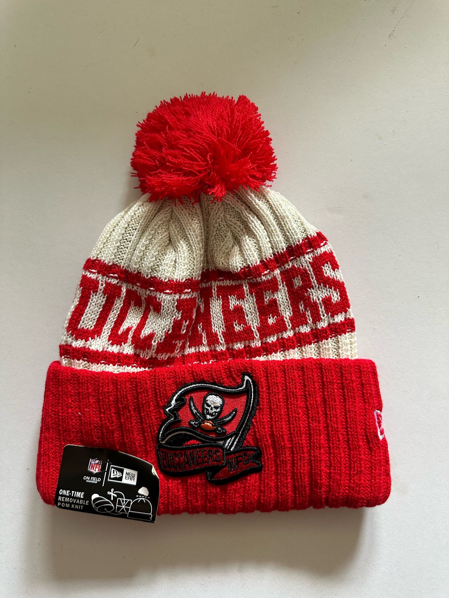 Tampa Bay Buccaneers NFL Bobble Beanie Multi Colour With Tags on