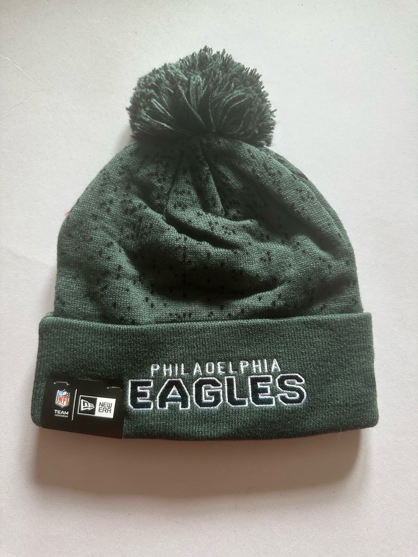 Philadelphia Eagles NFL Bobble Beanie Multi Colour With Tags on