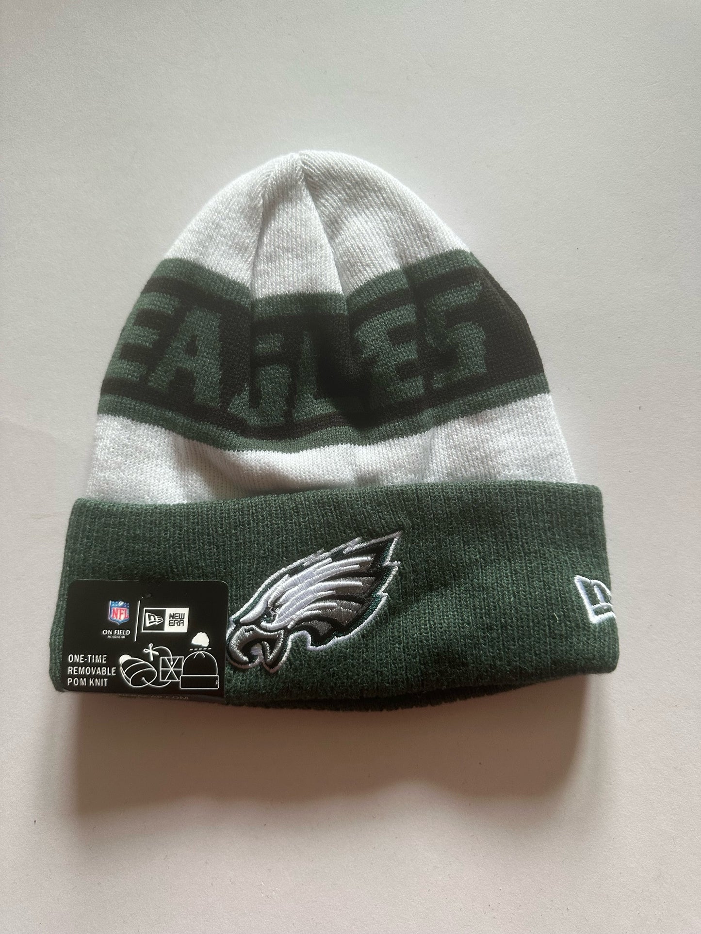 Philadelphia Eagles NFL Bobble Beanie Multi Colour With Tags on