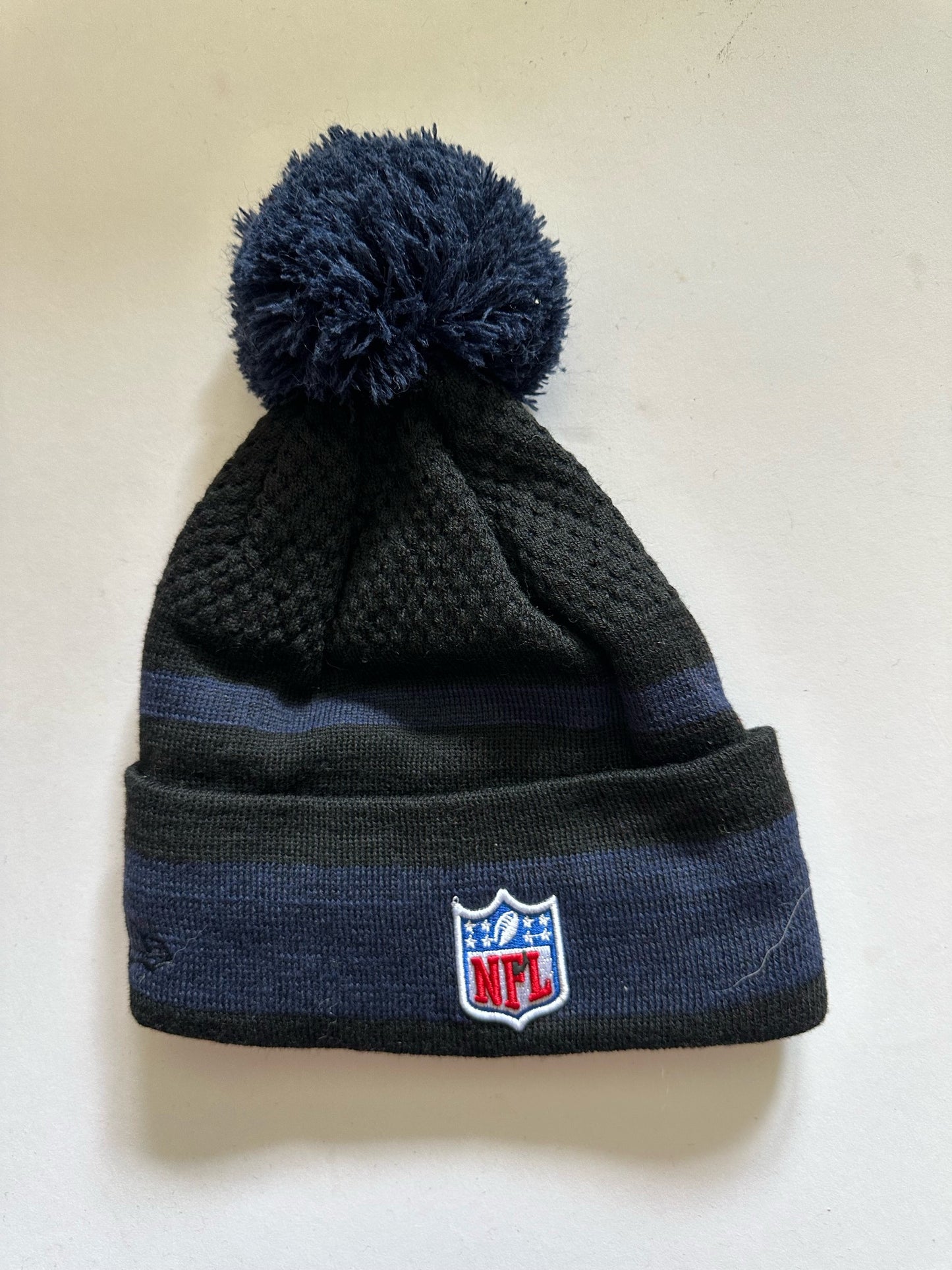 New England Patriots NFL Bobble Beanie Multi Colour With Tags on