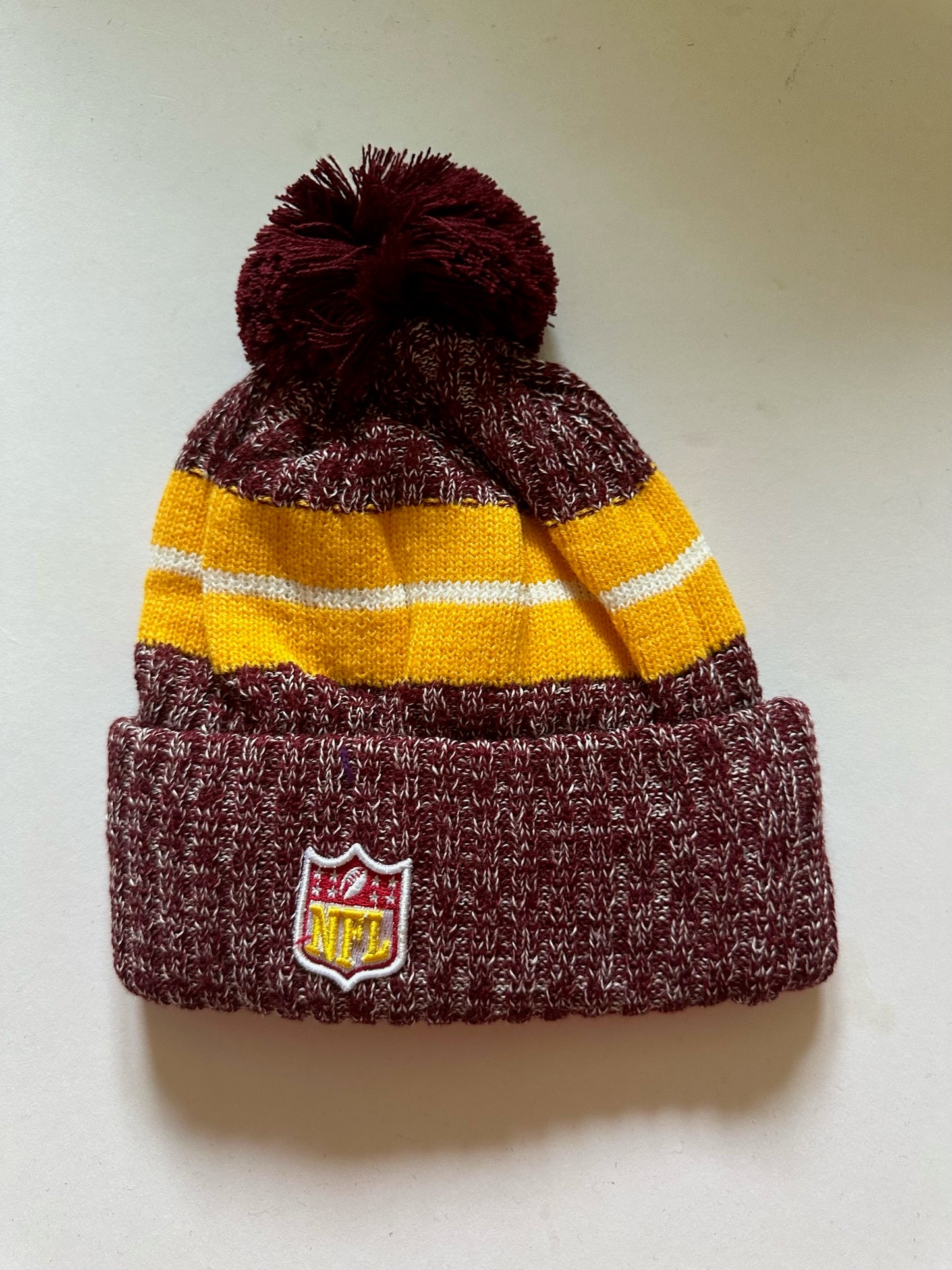 Washington Commanders NFL Bobble Beanie Multi Colour With Tags on