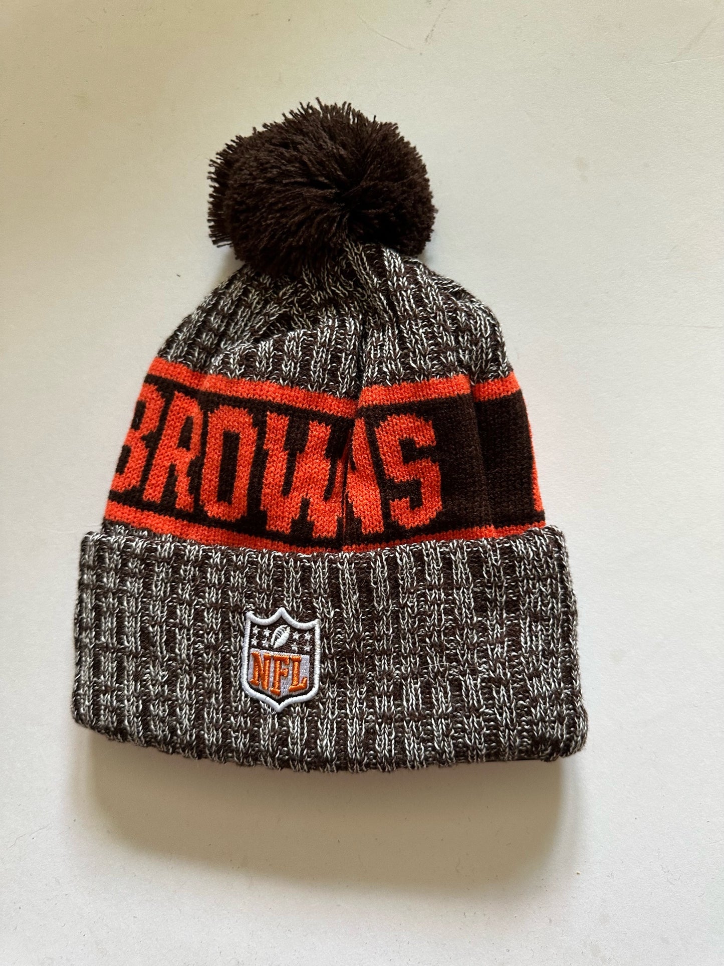 Cleveland Browns NFL Bobble Beanie Multi Colour With Tags on