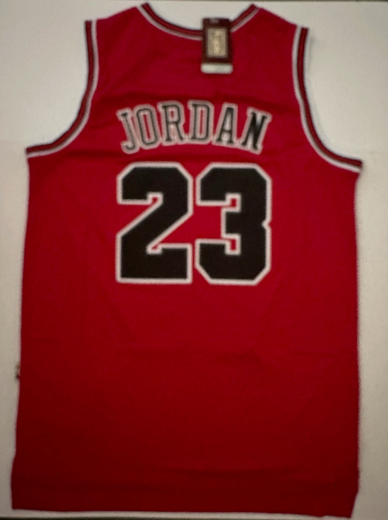 Chicago Bulls NBA Hardwood Classics Basketball Vest Large Jordan 23 Red