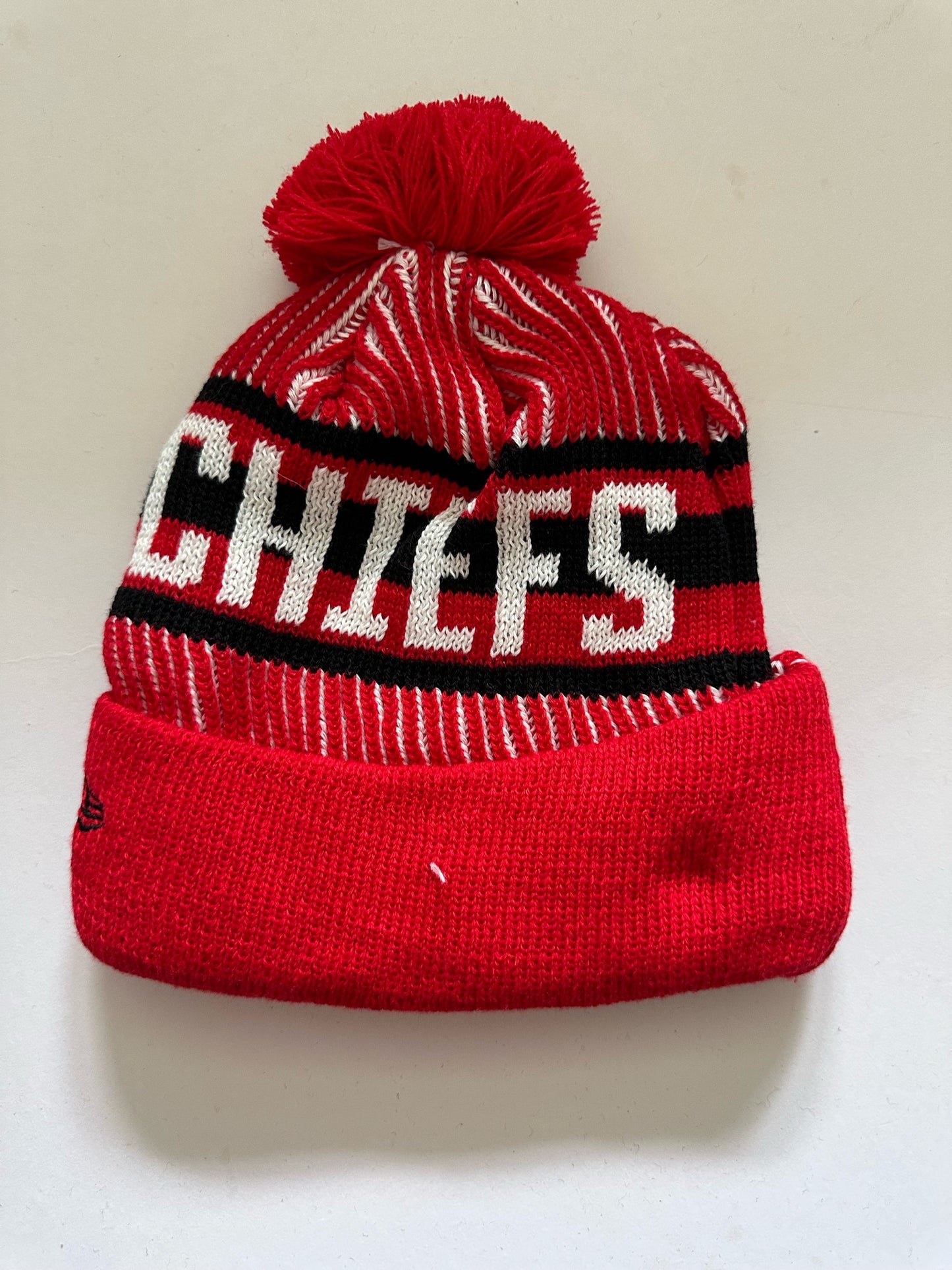 Kansas City Chiefs NFL Bobble Beanie Multi Colour With Tags on