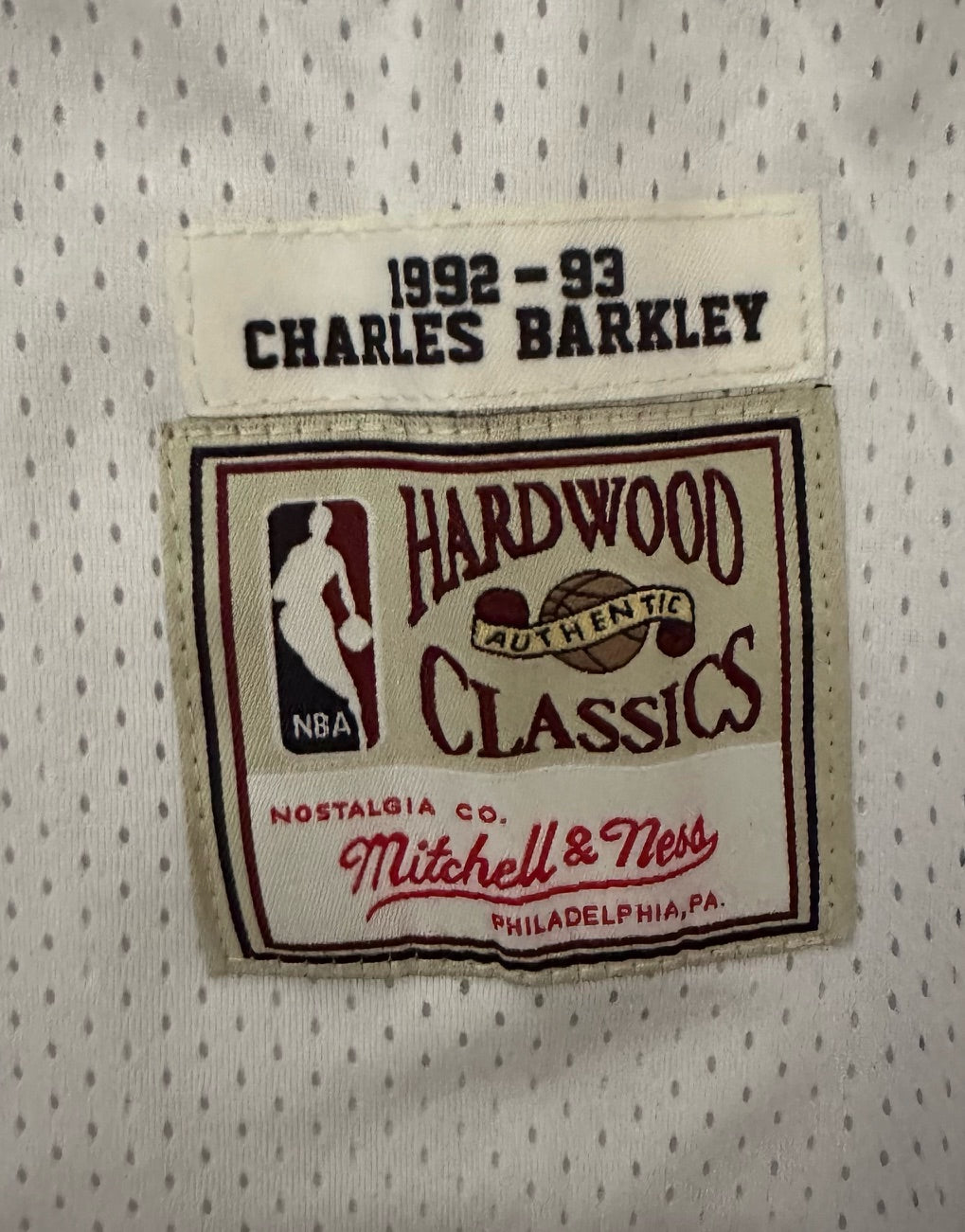 Phoenix Suns NBA Hardwood Classics Basketball Vest Large Barkley 34 White
