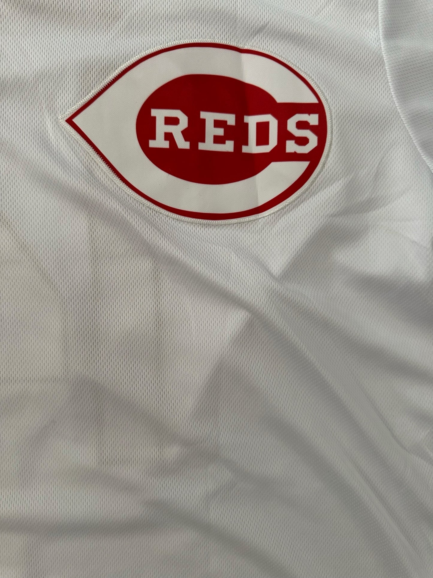 Cincinnati Reds MLB Baseball Shirt Large Rose 14 White