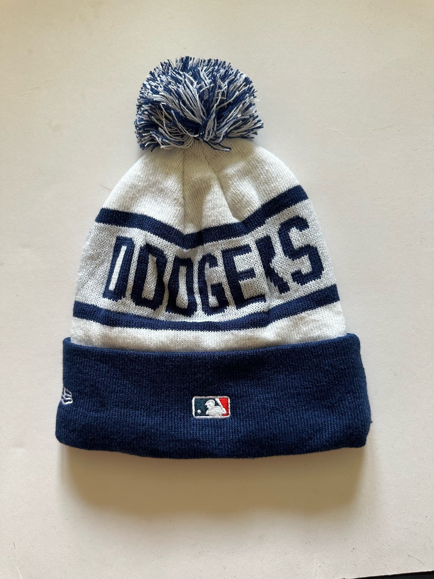 Los Angeles LA Dodgers MLB Bobble Beanie Multi Colour With Tags on