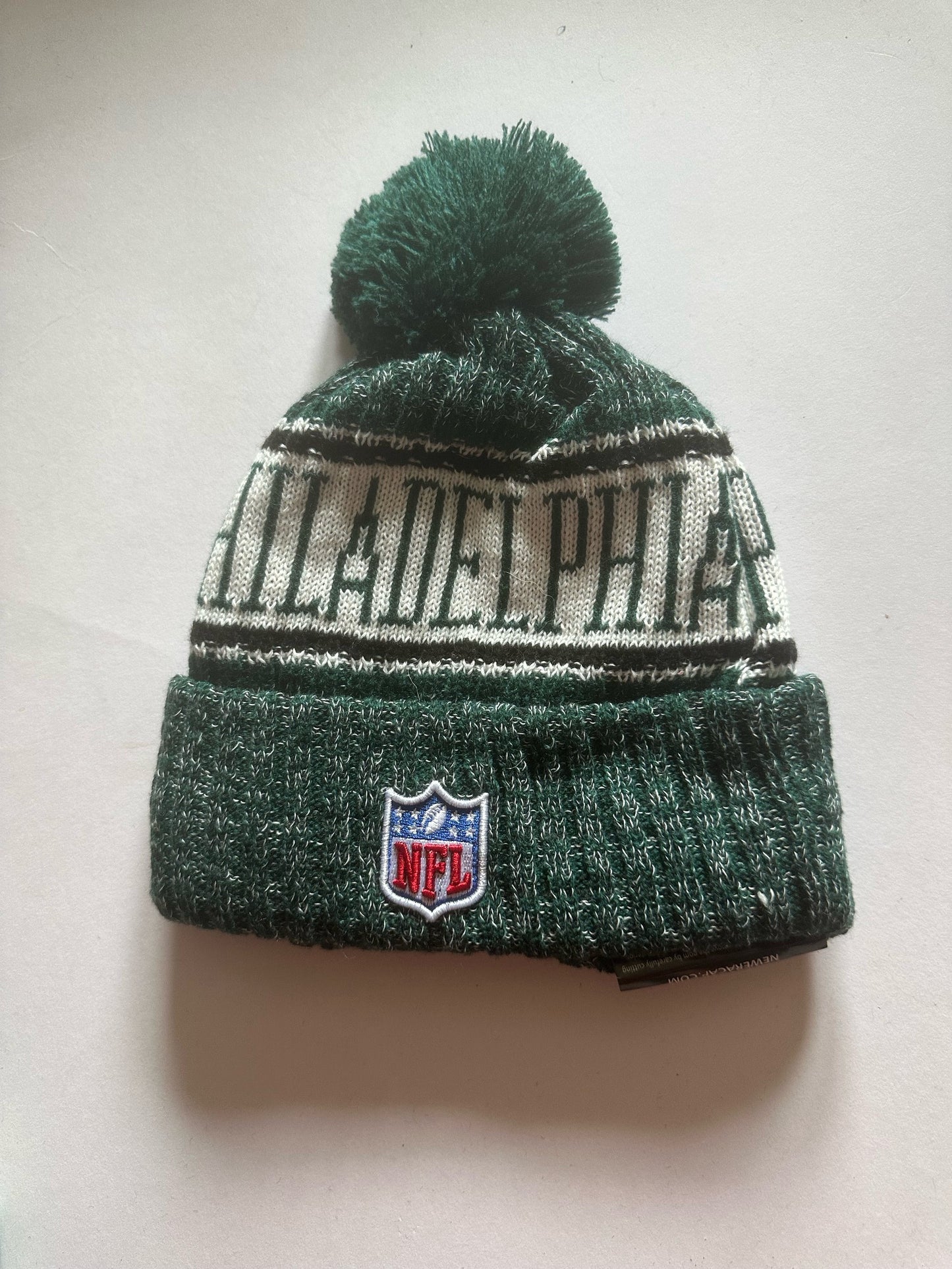 Philadelphia Eagles NFL Bobble Beanie Multi Colour With Tags on