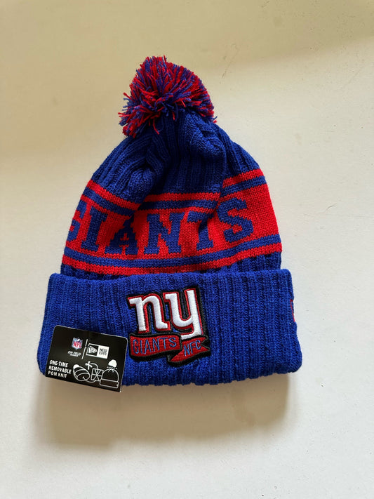 New York Giants NFL Bobble Beanie Multi Colour With Tags on