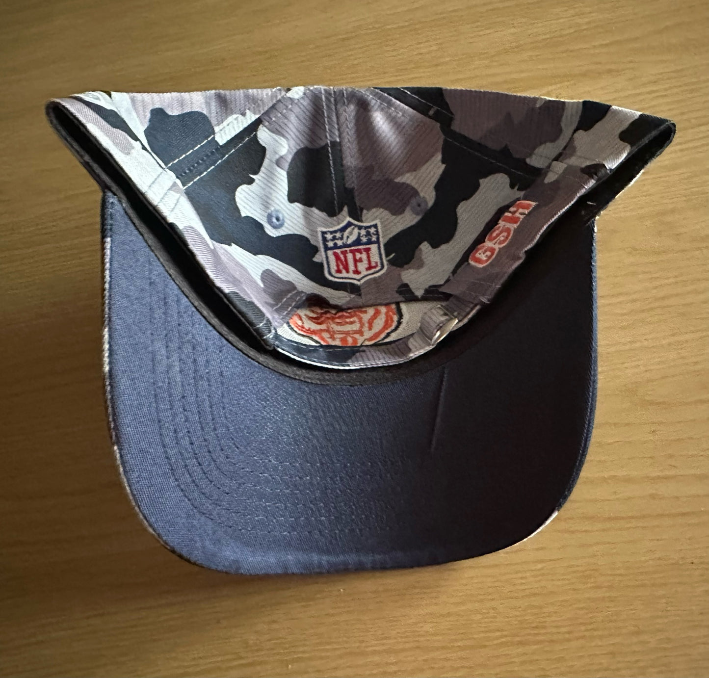 Chicago Bears NFL Camo Baseball Cap Multicolour New With Sticker