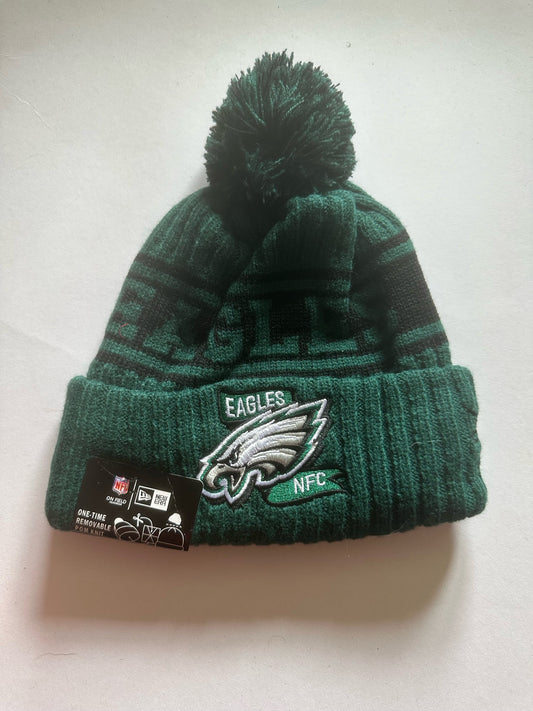 Philadelphia Eagles NFL Bobble Beanie Multi Colour With Tags on