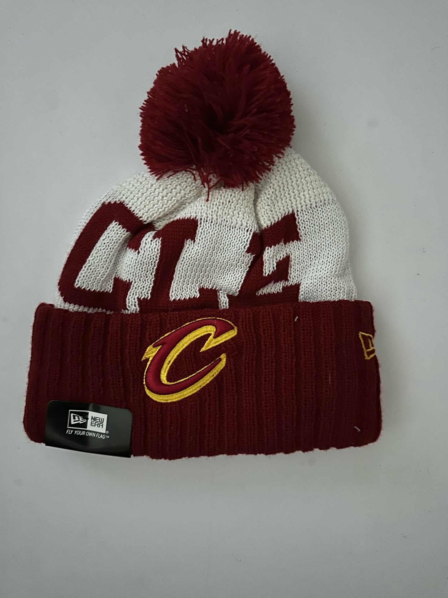 Cleveland Cavaliers NBA Bobble Beanie Multi Colour With Tags on