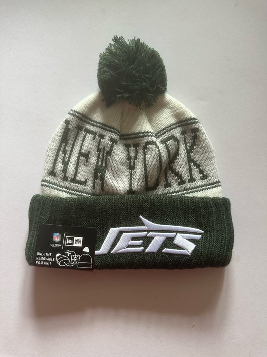 New York Jets NFL Bobble Beanie Multi Colour With Tags on
