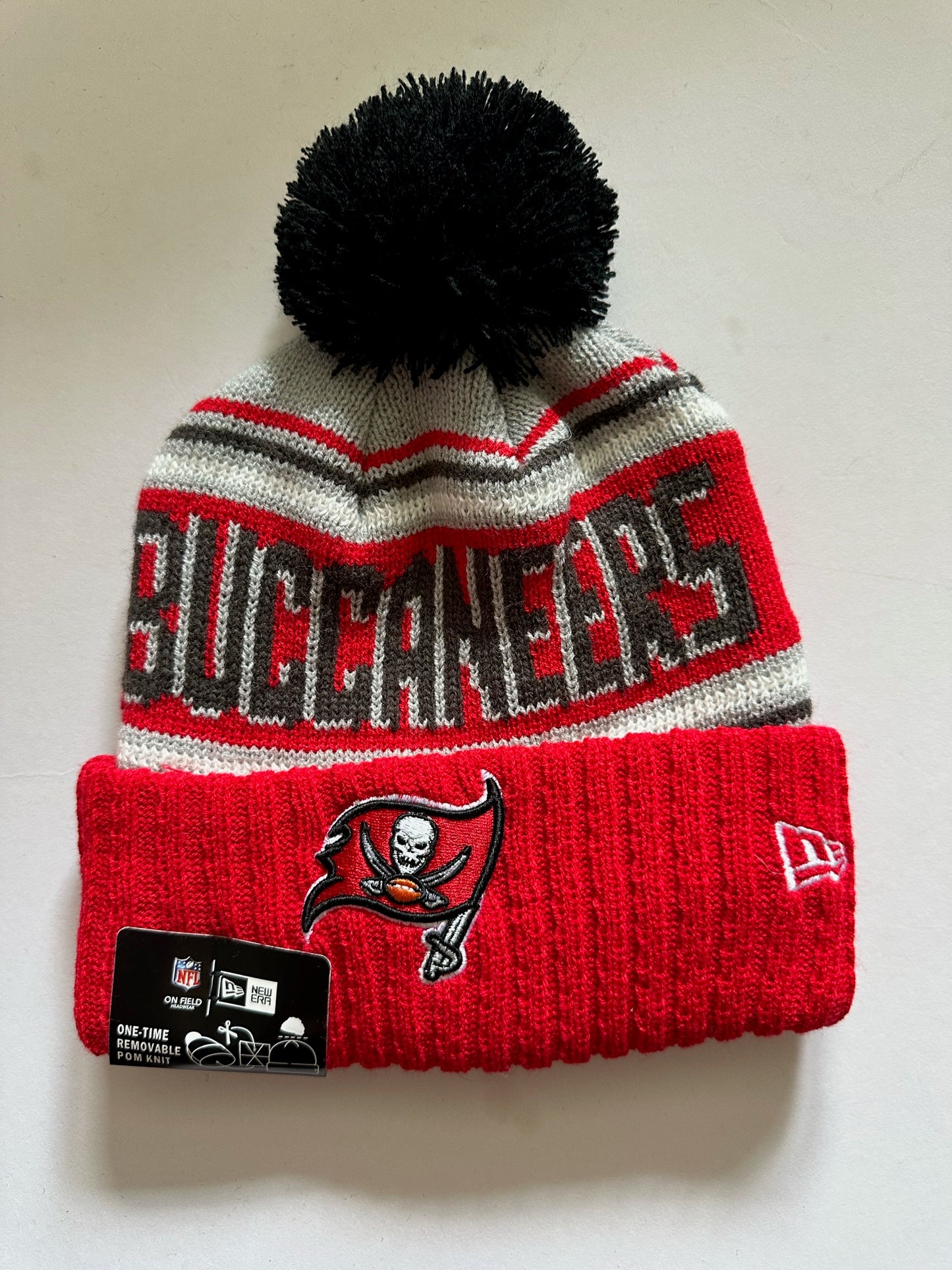 Tampa Bay Buccaneers NFL Bobble Beanie Multi Colour With Tags on