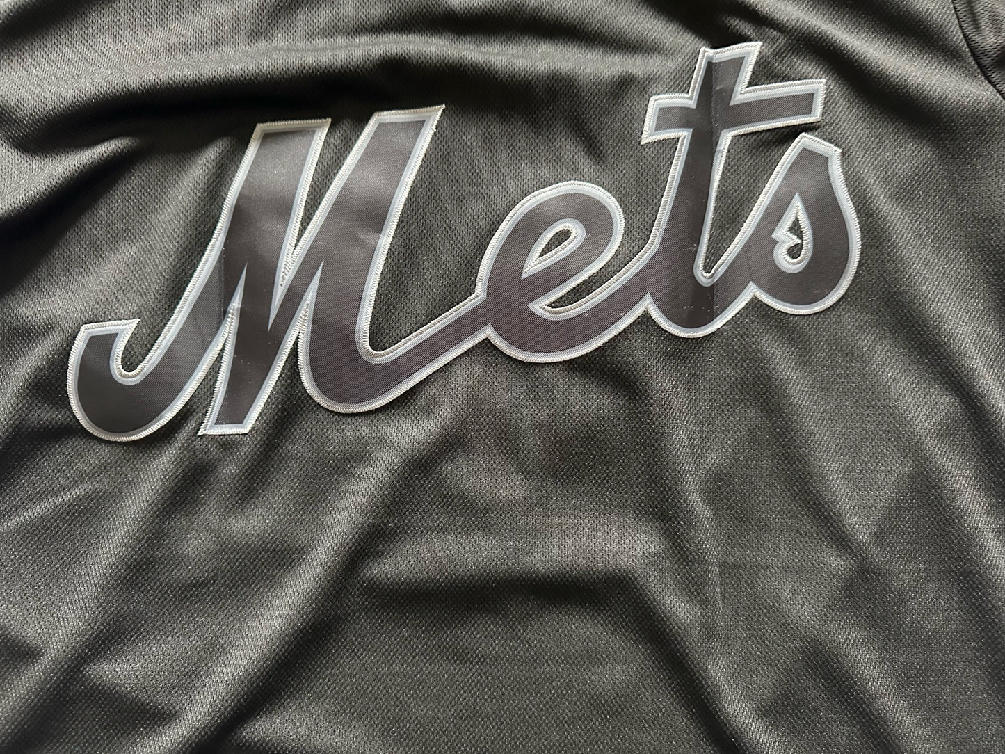 New York Mets MLB Baseball Shirt Large Lindor 12 Black