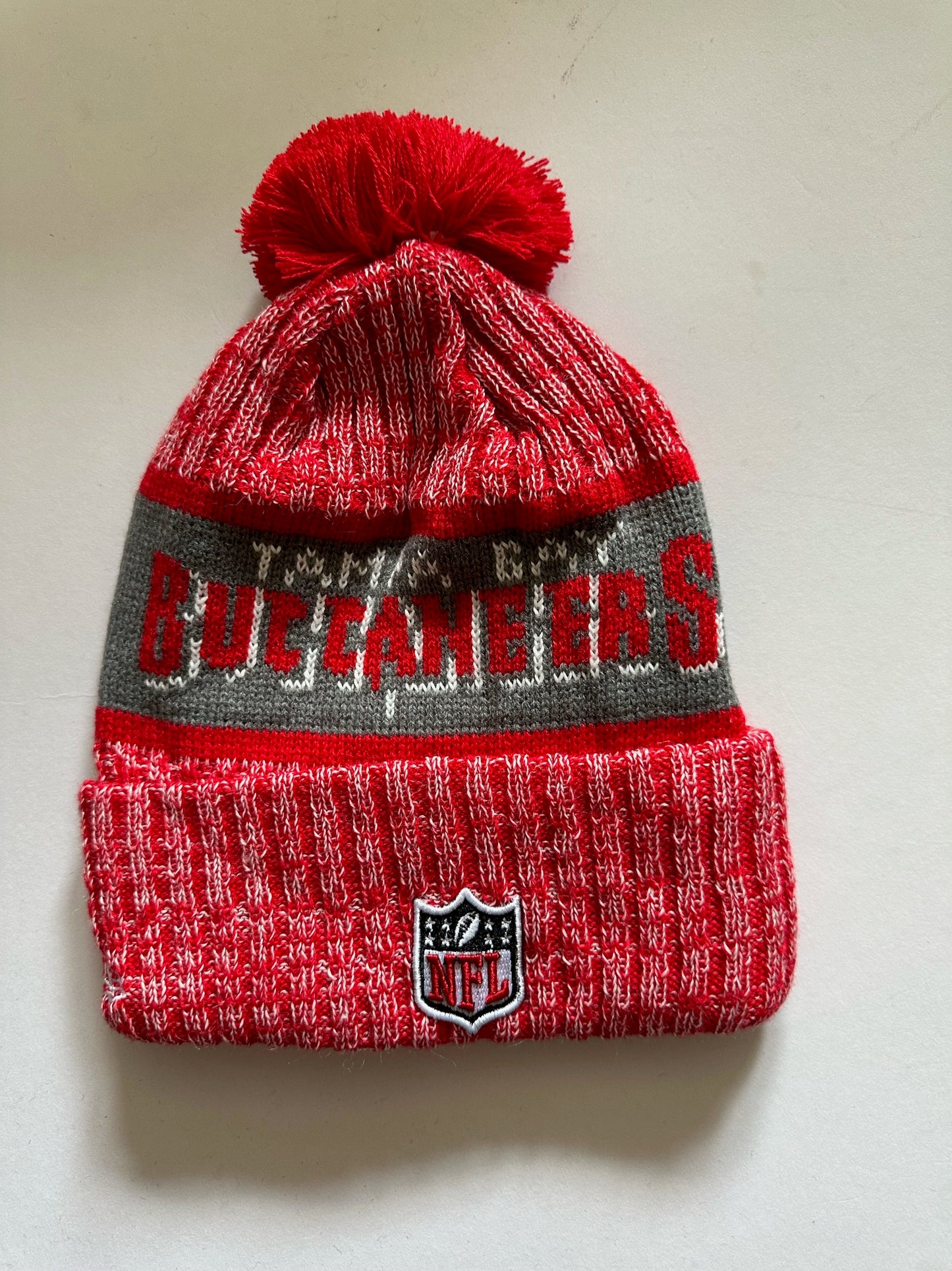 Tampa Bay Buccaneers NFL Bobble Beanie Multi Colour With Tags on
