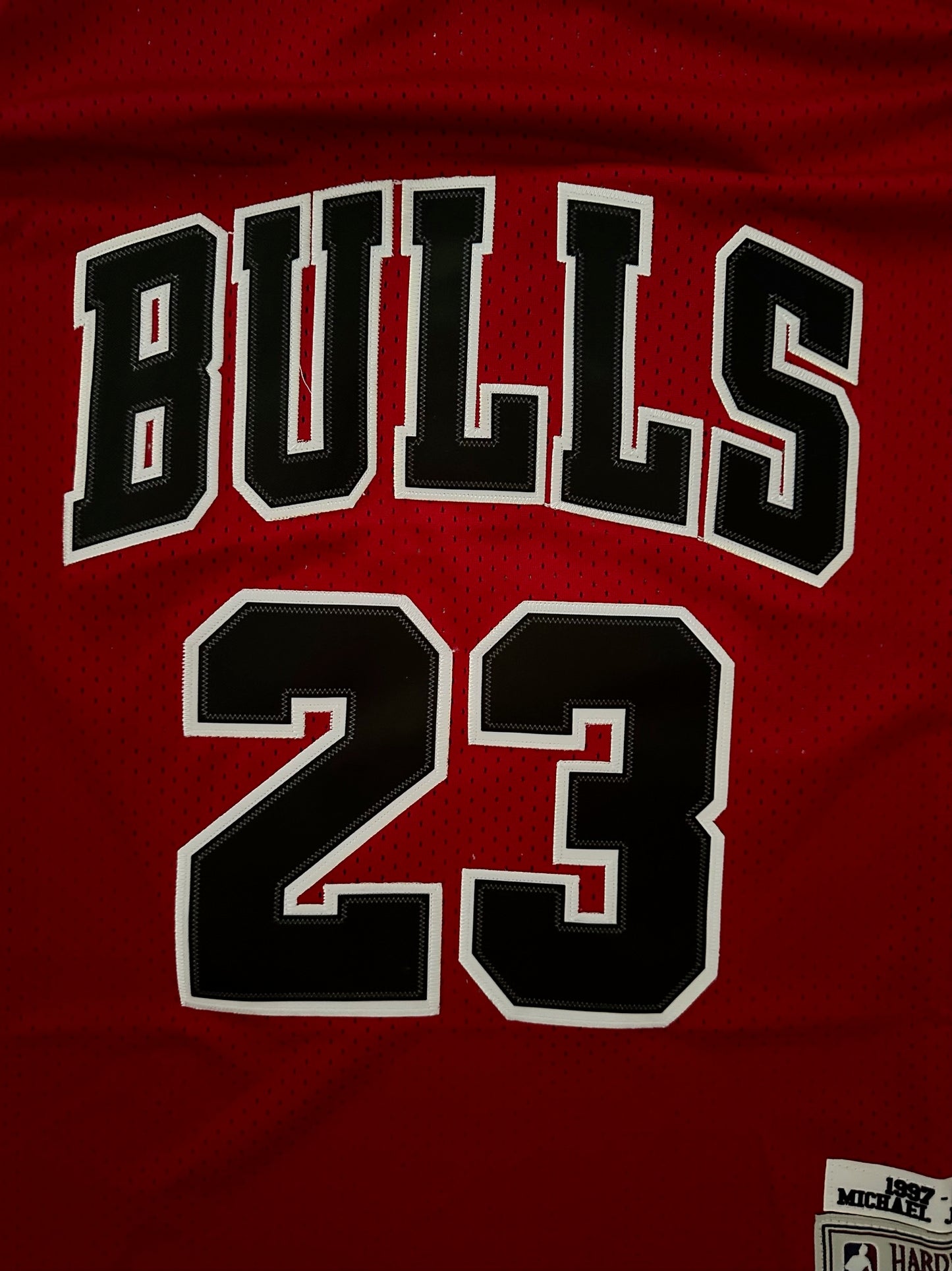 Chicago Bulls NBA Hardwood Classics Basketball Vest Large Jordan 23 Red